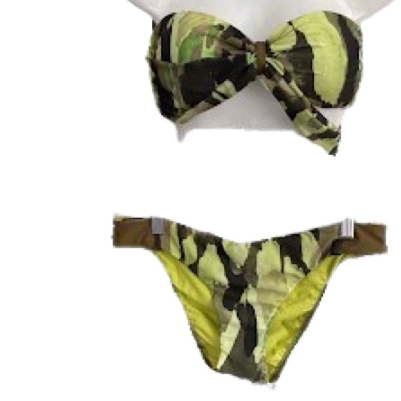 🏖 Designer Camo Bandeau Bikini Luxe by Lisa … - Picture 7 of 16